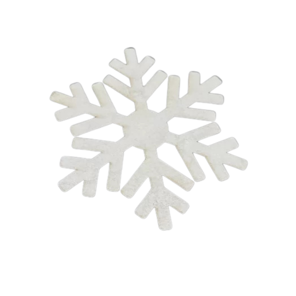 Деревянная новогодняя заготовка с логотипом под роспись Снежинка ДВП 7 см